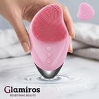 Glamiros Ultrasonic Silicone Facial Cleansing Brush – Electric Deep Face Cleanser