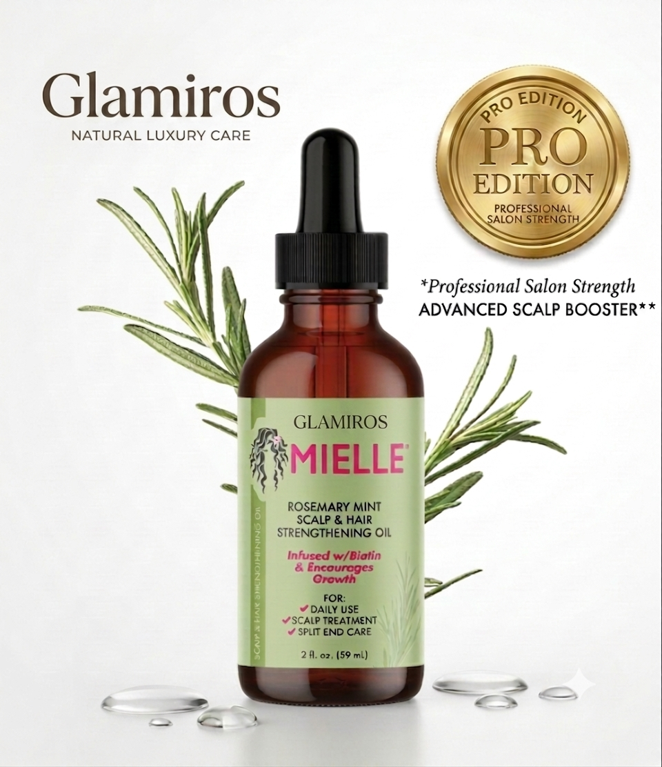 Glamiros | Rosemary Mint Scalp & Hair Strengthening Oil
