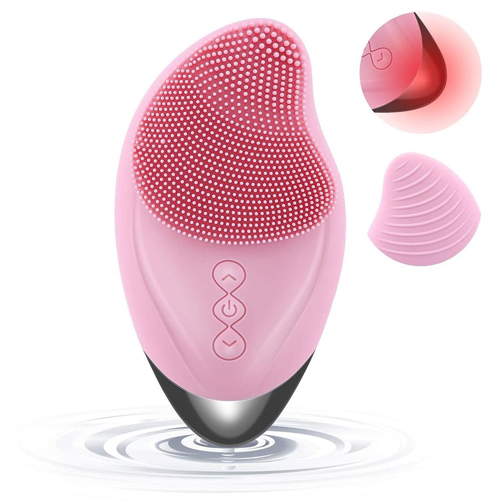 Glamiros Ultrasonic Silicone Facial Cleansing Brush – Electric Deep Face Cleanser
