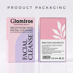 Glamiros Ultrasonic Silicone Facial Cleansing Brush – Electric Deep Face Cleanser