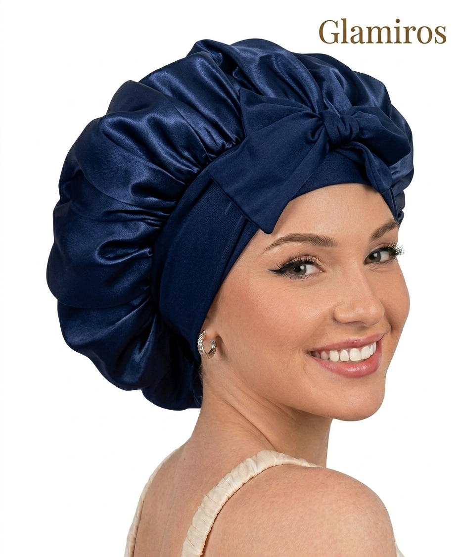 Glamiros Adjustable Double Layer Satin Bonnet