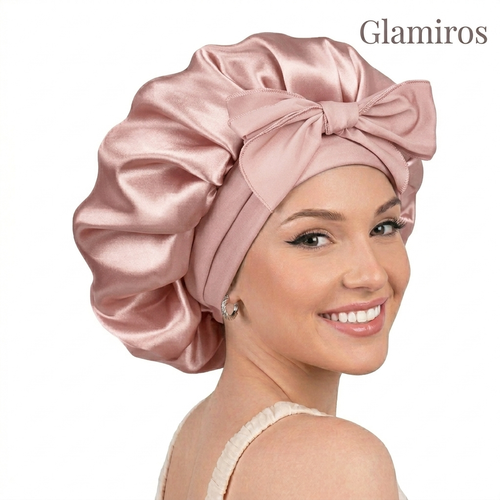 Glamiros Adjustable Double Layer Satin Bonnet