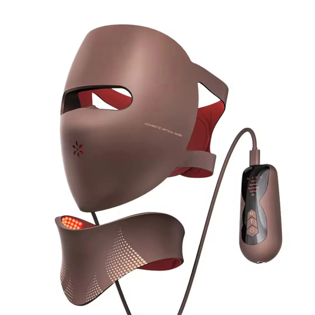 Glamiros MediSpa 4D Flexible Silicone LED Face & Neck Mask | 540 LEDs Wireless Rechargeable Therapy System